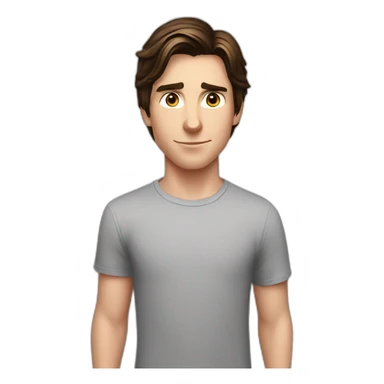 Spider-Man young Christian bale sticker