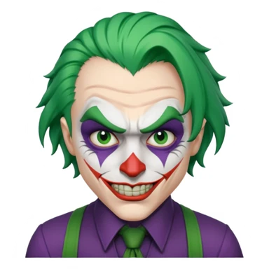 the joker realistic and brutal look sticker