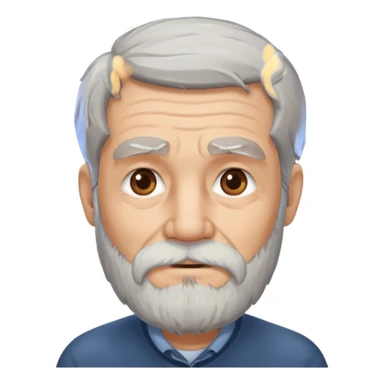 old man bearded sticker