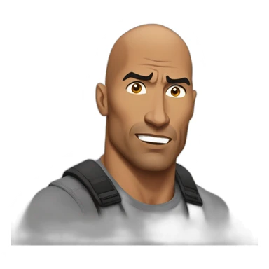 the rock doing bombastic side-eye sticker