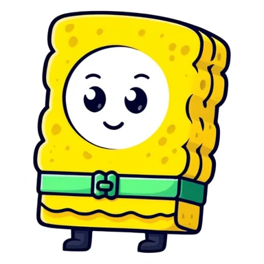 generic SpongeBob like character sticker