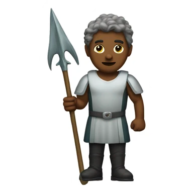 Man with trident sticker