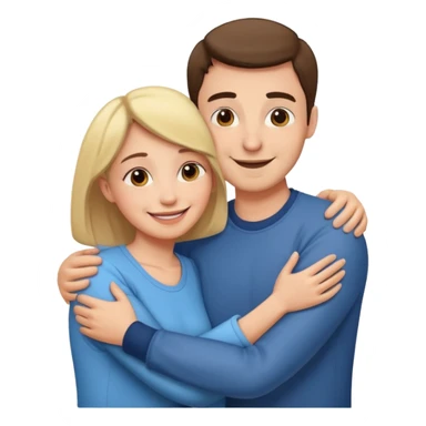 abrazar a mi papa mama sticker