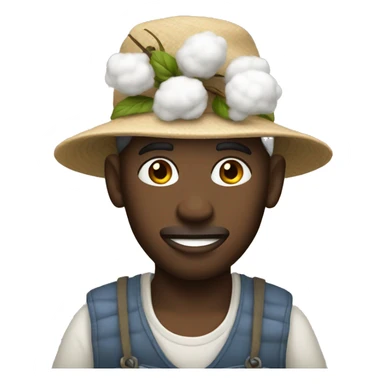 Cotton picker sticker