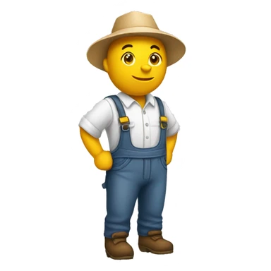 Chicken farm worker sticker