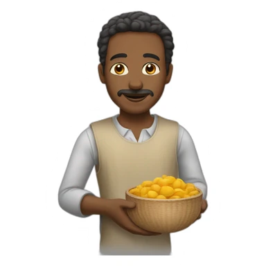 Un homme qui lève les bras et dit hassoul sticker