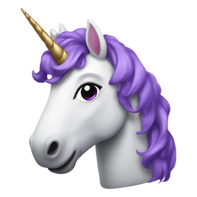 Purple unicorn sticker