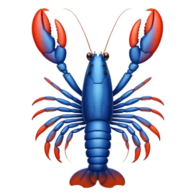 White white lobster  sticker