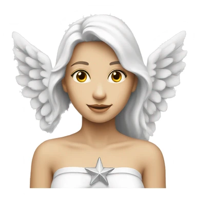 white-angel-with-star sticker