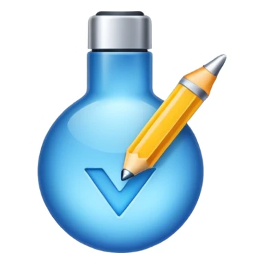 Verificación azul más claro sticker