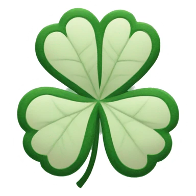 black five leaf clover sticker