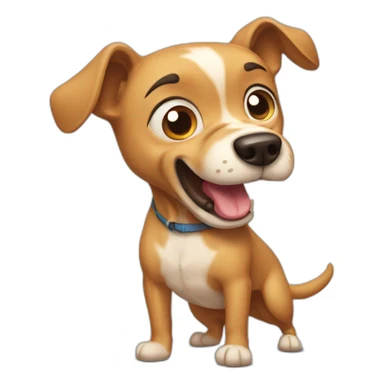 Outraged dog sticker