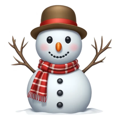 snowman with outfits  sticker