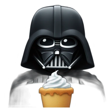 Dark Vador qui mange une glace sticker