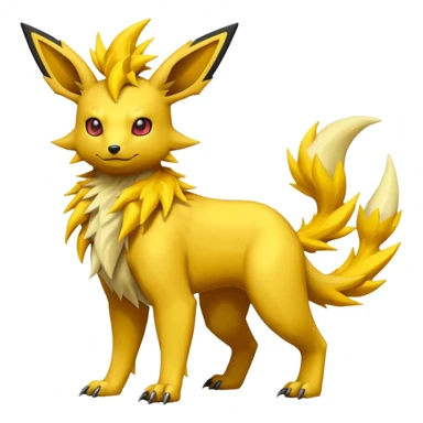 Jolteon-Flareon-Salandit-Electrike-Zeraora-Fakémon-hybrid-creature (full body)  sticker