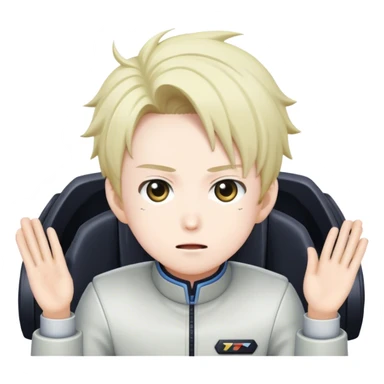 Shidou Ryusei from Blue Lock doing Big Bang Drive sticker