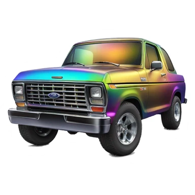 Holographic oil slick rainbow oilslick ford car sticker