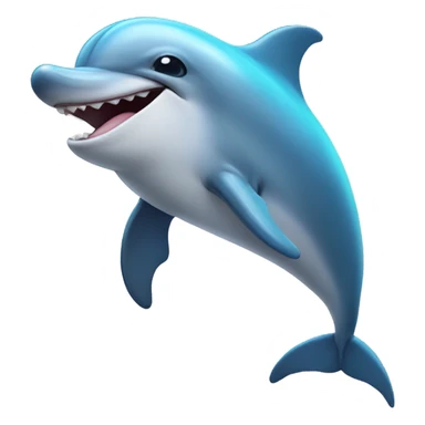 dolphin laughing emoji sticker