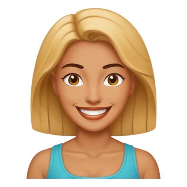 strong woman happy sticker