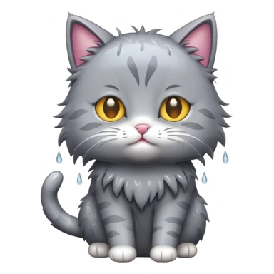 cat in the rain sticker