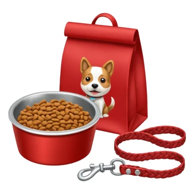Goals:
1) Isometric style
2) Emoji style
3) Physically realistic in the style of Apple (so things should be sufficiently realistic and as expected)
4) Avoid anything that could be considered offensive, even 2%

---
Now generate an image to represent a list to buy items for a new dog. sticker