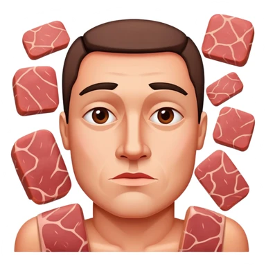 picasso abstract art SPAM MEAT portrait  sticker