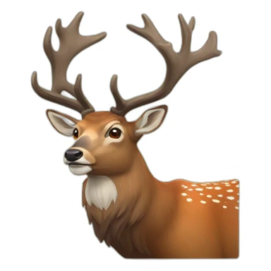 red deer sticker