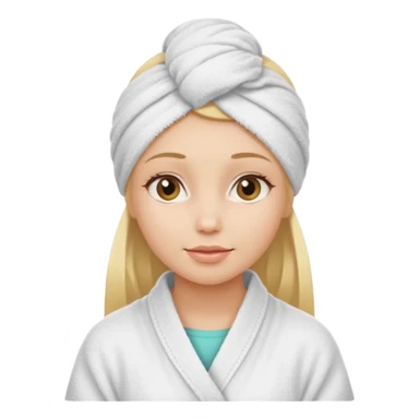 spa girl blonde hair sticker