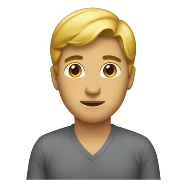 person preparing to be ready sticker