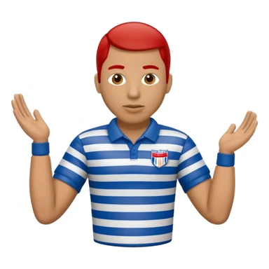 referee american football blue (#00A3E0) and red (#F9423A) sticker