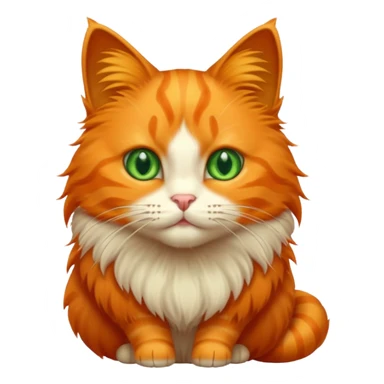 kucing oren yang imut sticker