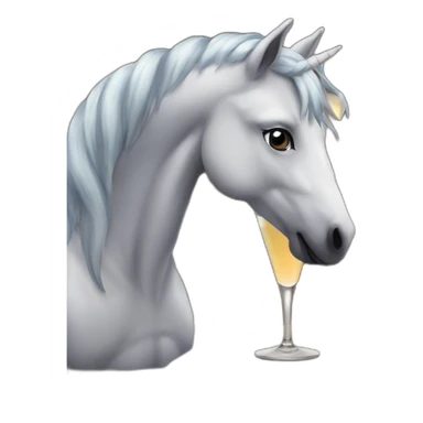 Une licorne dans un bar sticker