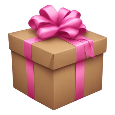 Package with pink bow sticker