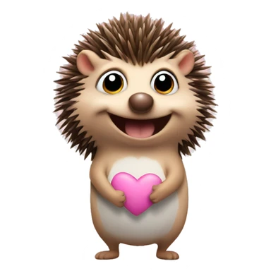 silly love hedgehog sticker