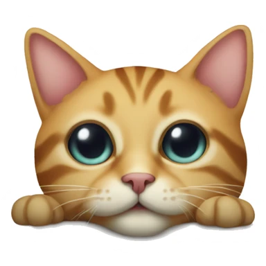 a cat on a pillow sticker