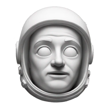 Greek statue of an astronaut sticker