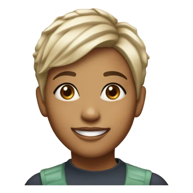 Pretty girl pixie cut sticker