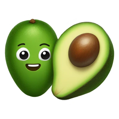 Cute avocado sticker