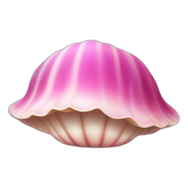 Pink clam sticker