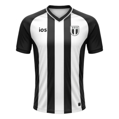 maillot football rayures noir sans numéro ni logo sticker