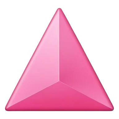 Pink triangle plain sticker