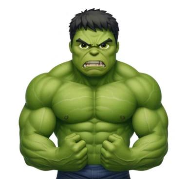 hulk com raiva sticker