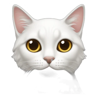 Gata blanca persa sticker