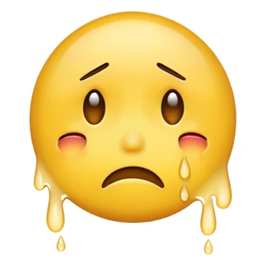 crying yellow emoji with tears sticker
