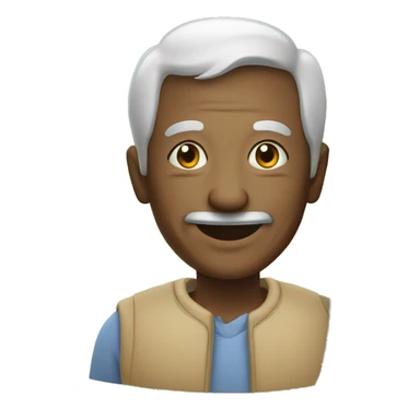 grandfather smiling by tree sticker