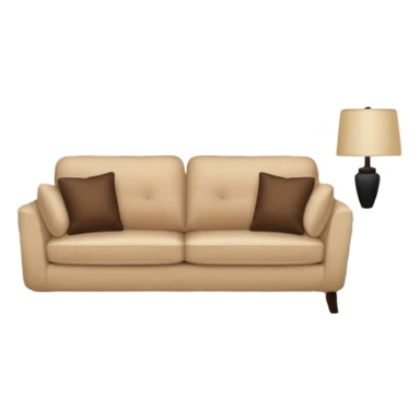 Realistic livingroom neutral color sticker
