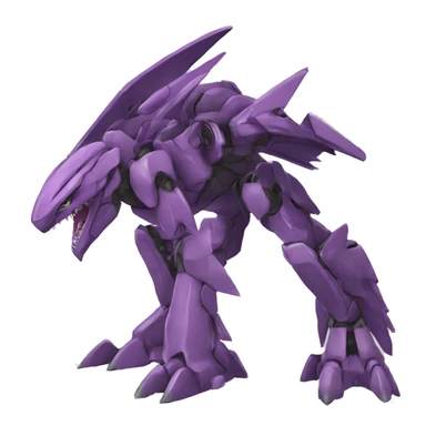  Cool Edgy Godly Futuristic Digimon-Fakemon-Genesect-Reptile full body sticker