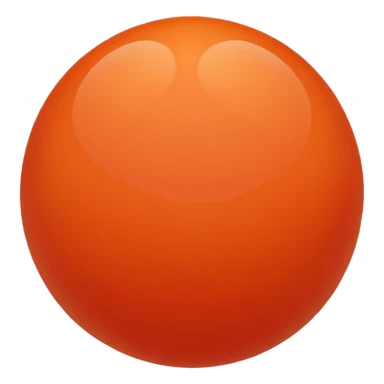 coral color sphere, only sphere. sticker