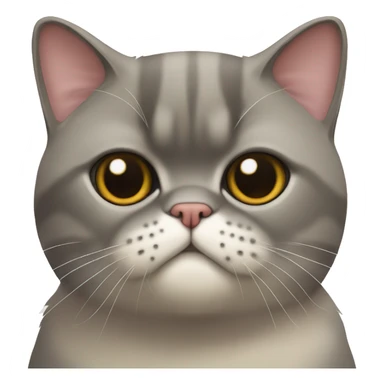exotic-shorthair cat,half body sticker