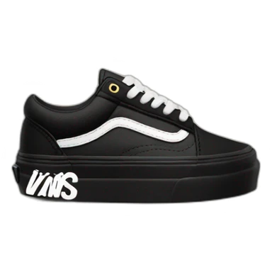 vans black old skool sticker